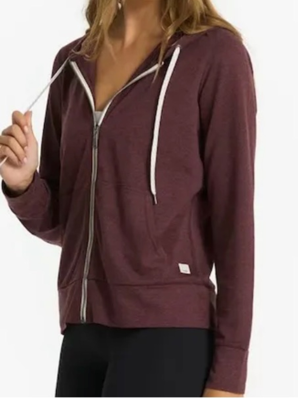 Vuori ruby heather performance zip up hoodie